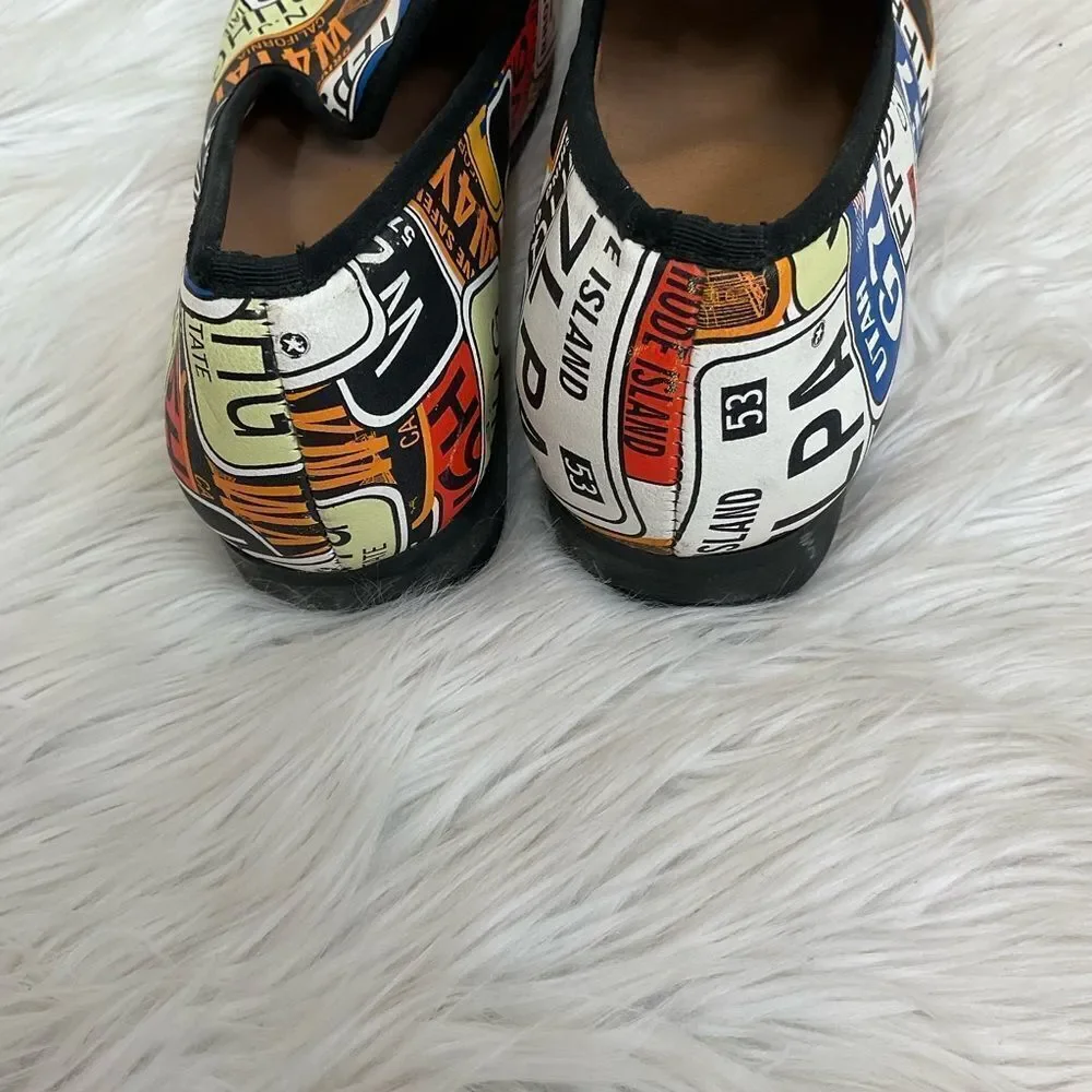 NEW Meijiana multi color License Plate Print Slip On Loaders 10